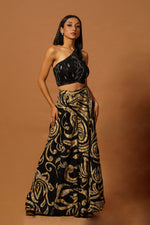 Load image into Gallery viewer, Black &amp; Gold co-ord set
