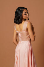 Load image into Gallery viewer, Rosette peach gown
