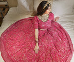 Load image into Gallery viewer, Maze Lehenga in Rani Pink
