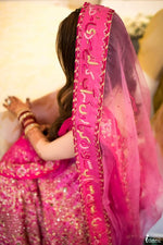 Load image into Gallery viewer, Rani Pink Bridal Lehenga
